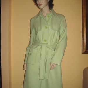 $1,200 Ladies Women MISSONI SPORT Wool Spring Fall Coat Size 42, 6, 8 Green